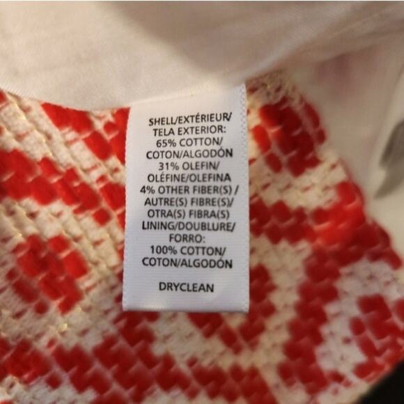 NWOT  Loft Geo Jacquard Metallic Shift Skirt 10L Long - Picture 7 of 7